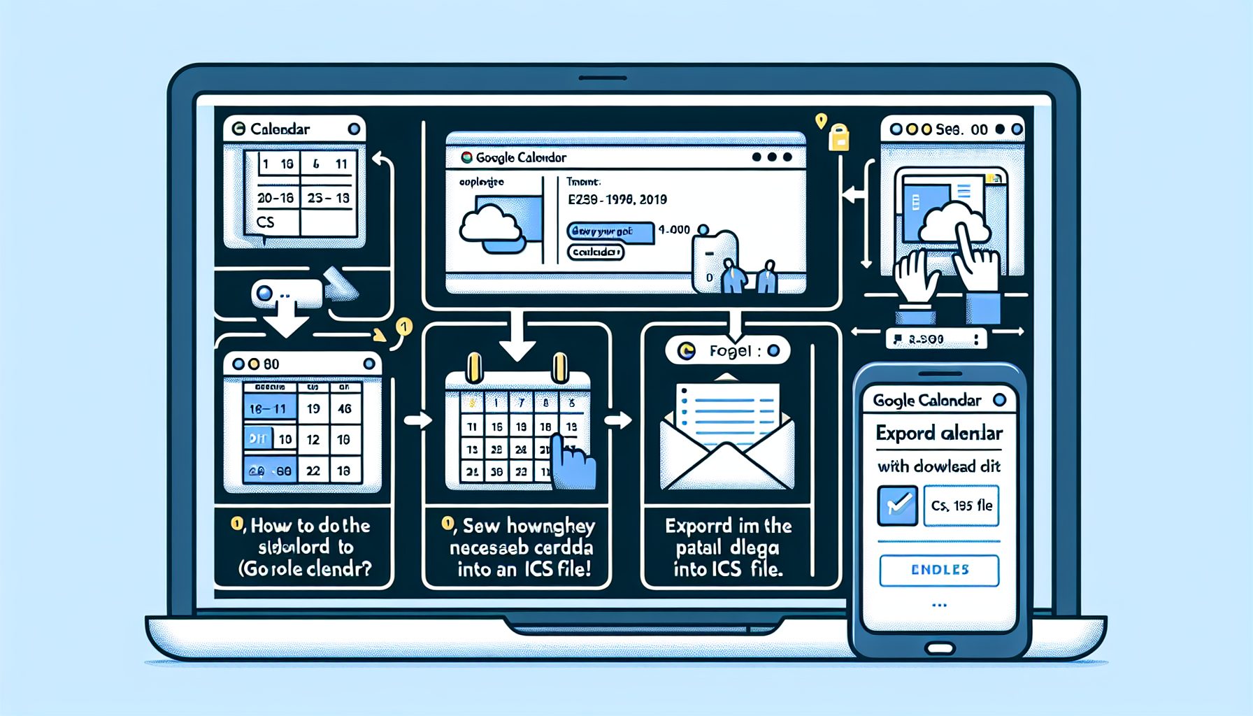 découvrez un guide étape par étape pour exporter facilement vos données de google calendar vers un fichier ics. suivez ces instructions simples pour réaliser cette opération en toute simplicité.