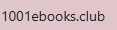 Nouvelle adresse officielle de 1001ebooks
