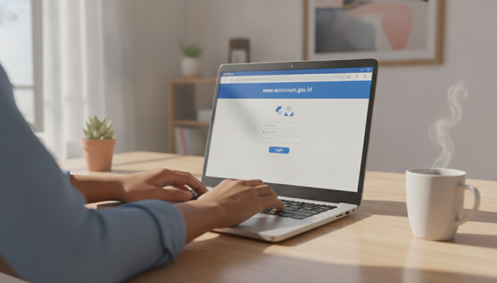 Comment s'inscrire et accéder à votre compte sur www.econcours.gov.bf ? 2 découvrez comment vous inscrire facilement et accéder à votre compte sur www.econcours.gov.bf grâce à notre guide étape par étape simple et rapide.