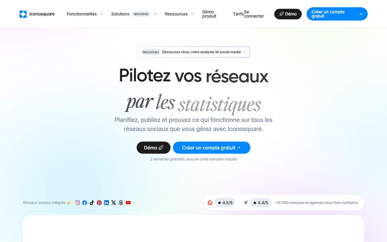 Avis Iconosquare 2026 : prix, fonctionnalités, avantages et limites 2 Iconosquare
